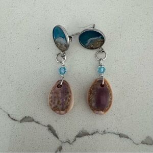 Honey Cowrie Earrings